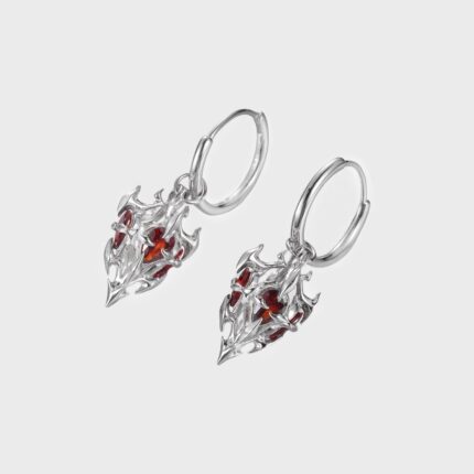 Kuurth Grail Red Earrings (2)