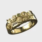 Kuurth The Arles Sunflowers Gold Ring