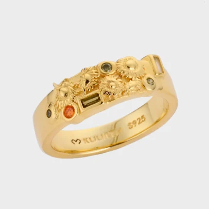 Kuurth The Arles Sunflowers Gold Ring G